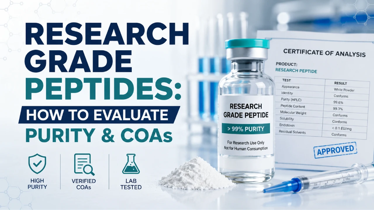 Research Grade Peptides: How to Evaluate Purity & COAs